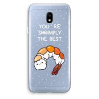 You're Shrimply The Best: Samsung Galaxy J3 (2017) Transparant Hoesje - thumbnail