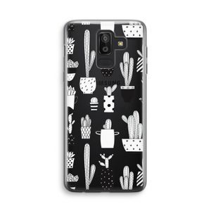 Cactusmotief: Samsung Galaxy J8 (2018) Transparant Hoesje