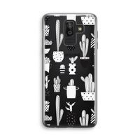 Cactusmotief: Samsung Galaxy J8 (2018) Transparant Hoesje