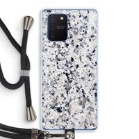 Gespikkelde marmer: Samsung Galaxy Note 10 Lite Transparant Hoesje met koord