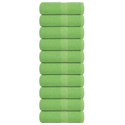 VidaXL Gastendoekjes 10 st 360 g/m² 360 g/m² 100% katoen appelgroen
