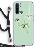 Hang In There: Oppo A91 Transparant Hoesje met koord