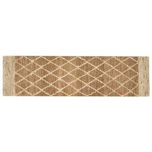 Beliani - ZORAVA - Laagpolig vloerkleed - Beige - 80 x 300 cm - Jute