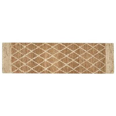 Beliani - ZORAVA - Laagpolig vloerkleed - Beige - 80 x 300 cm - Jute