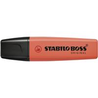 Markeerstift stabilo boss 70/140 pastel koraalrood