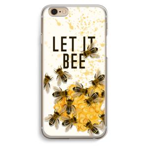 Let it bee: iPhone 6 / 6S Transparant Hoesje