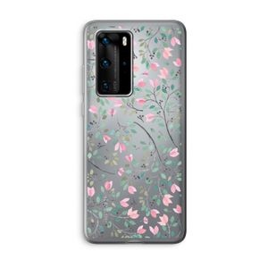 Sierlijke bloemen: Huawei P40 Pro Transparant Hoesje