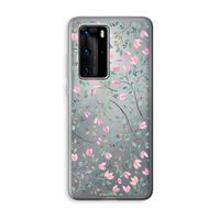 Sierlijke bloemen: Huawei P40 Pro Transparant Hoesje
