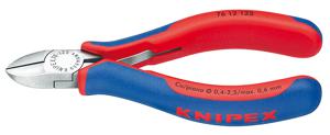 Knipex Zijsnijtang Voor elektromechanica | verzonken scharnier | met facet | 125 mm - 7612125