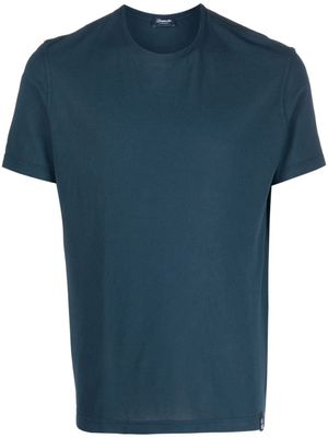 Drumohr t-shirt en coton à manches courtes - Bleu