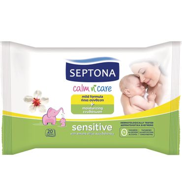 Septona Septona Baby Doekjes Gevoelige Huid Travel (20st) Septona Septona Baby Doekjes Gevoelige Huid Travel (20st)