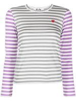 Comme Des Garçons Play t-shirt en coton à patch cœur - Gris - thumbnail