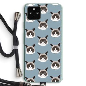 It's a Purrr Case: Pixel 5a 5G Transparant Hoesje met koord