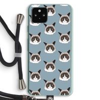 It's a Purrr Case: Pixel 5a 5G Transparant Hoesje met koord