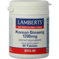Lamberts Ginseng Koreaans 1200mg Lamberts Ginseng Koreaans 1200mg