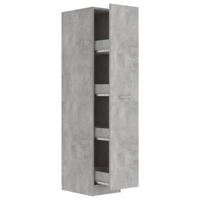 vidaXL Apothekerskast 30x42,5x150 cm bewerkt hout betongrijs