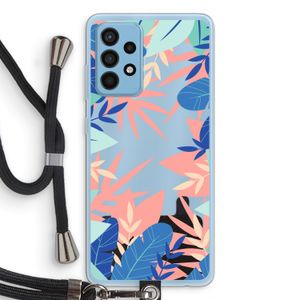 Tropisch: Samsung Galaxy A52 Transparant Hoesje met koord