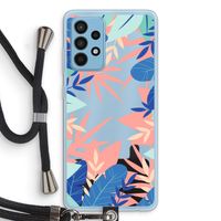 Tropisch: Samsung Galaxy A52 Transparant Hoesje met koord