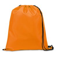 Gymtas/lunchtas/zwemtas met rijgkoord - voor kinderen - oranje - 35 x 41 cm
