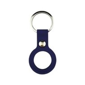 AirTag case liquid series - siliconen hoesje met ring - donkerblauw