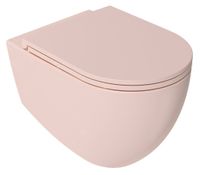 Sapho Infinity toiletpot randloos met softclose zitting roze mat - thumbnail