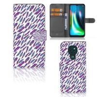 Motorola Moto G9 Play | E7 Plus | Telefoon Hoesje | Feathers Color