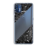 Zwart marmer: Motorola Moto G9 Plus Transparant Hoesje