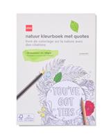HEMA Kleurboek A4 natuur quote