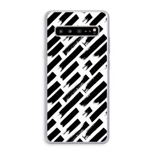 Zwarte vegen: Samsung Galaxy S10 5G Transparant Hoesje