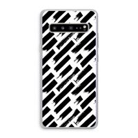 Zwarte vegen: Samsung Galaxy S10 5G Transparant Hoesje