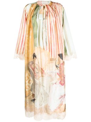 ZIMMERMANN robe Luminosity à coupe mi-longue - Rose