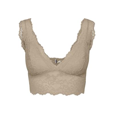 Bralette kant - Lace Bra Top - Zwarte dames kanten bh top -