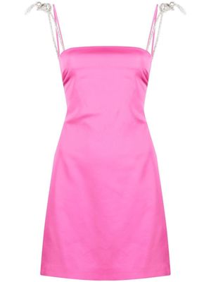 Giuseppe Di Morabito robe courte à ornements en cristal - Rose