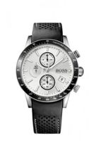 Horlogeband Hugo Boss HB.284.1.27.2912 / HB659302756 Leder/Kunststof Zwart 22mm