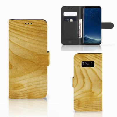 Samsung Galaxy S8 | Book Style Case | Licht Hout