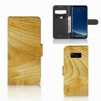 Samsung Galaxy S8 | Book Style Case | Licht Hout