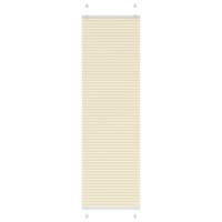 Plissé rolgordijn 60x200 cm stofbreedte 59,4 cm polyester crème