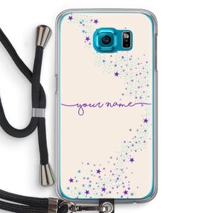 Sterren: Samsung Galaxy S6 Transparant Hoesje met koord