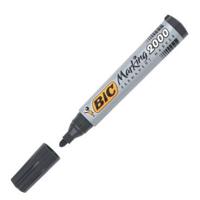 Permanente markeerstift Bic Zwart 12 Onderdelen