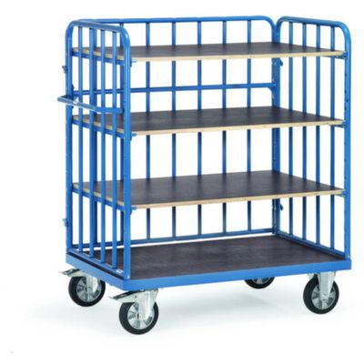 Fetra Hauptartikel 18213-1 Etagewagen Staal Poedercoating Laadvermogen (max.): 1200 kg Stralend blauw (RAL 5007)