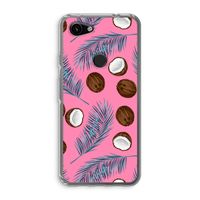 Kokosnoot roze: Google Pixel 3a Transparant Hoesje