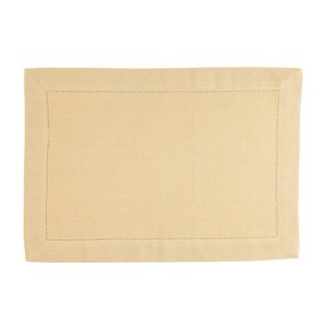 Linen&More Placemats 35x50 cm 4 Stuks Indi Pampas Yellow