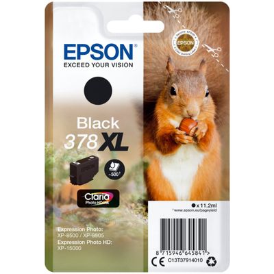 Epson 378XL (Squirrel) Black Ink
