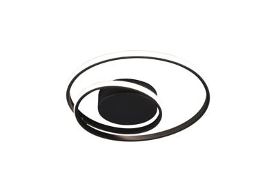 Trio Moderne plafonnièreZibal Ø 39cm zwart - R62911132