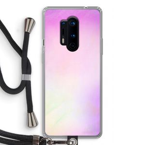 Flow mist pastel: OnePlus 8 Pro Transparant Hoesje met koord