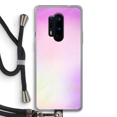 Flow mist pastel: OnePlus 8 Pro Transparant Hoesje met koord