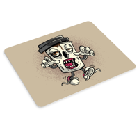 Originele muismat Koffie zombie graffiti karakter Originele muismat Koffie zombie graffiti karakter