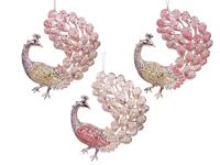 Orn.plc pauw l8cm roze - Kurt s adler