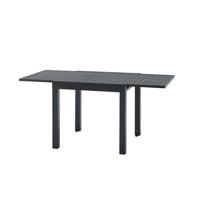SOLOMA Uitschuifbare tuintafel voor 6 personen - SOLOMA - Aluminium - 80/160 x 80 x 75 cm