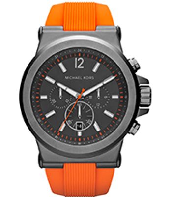 Horlogeband Michael Kors MK8296 / Dylan Silicoon Oranje 28mm